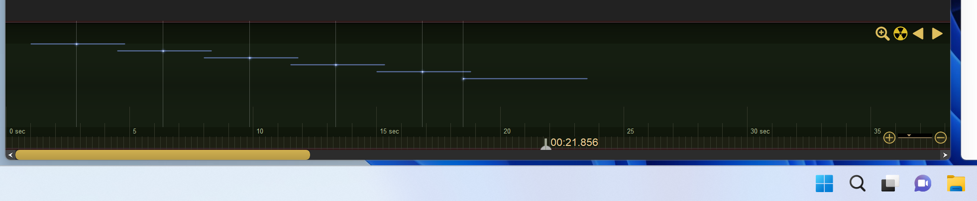 Timeline of separated cake.